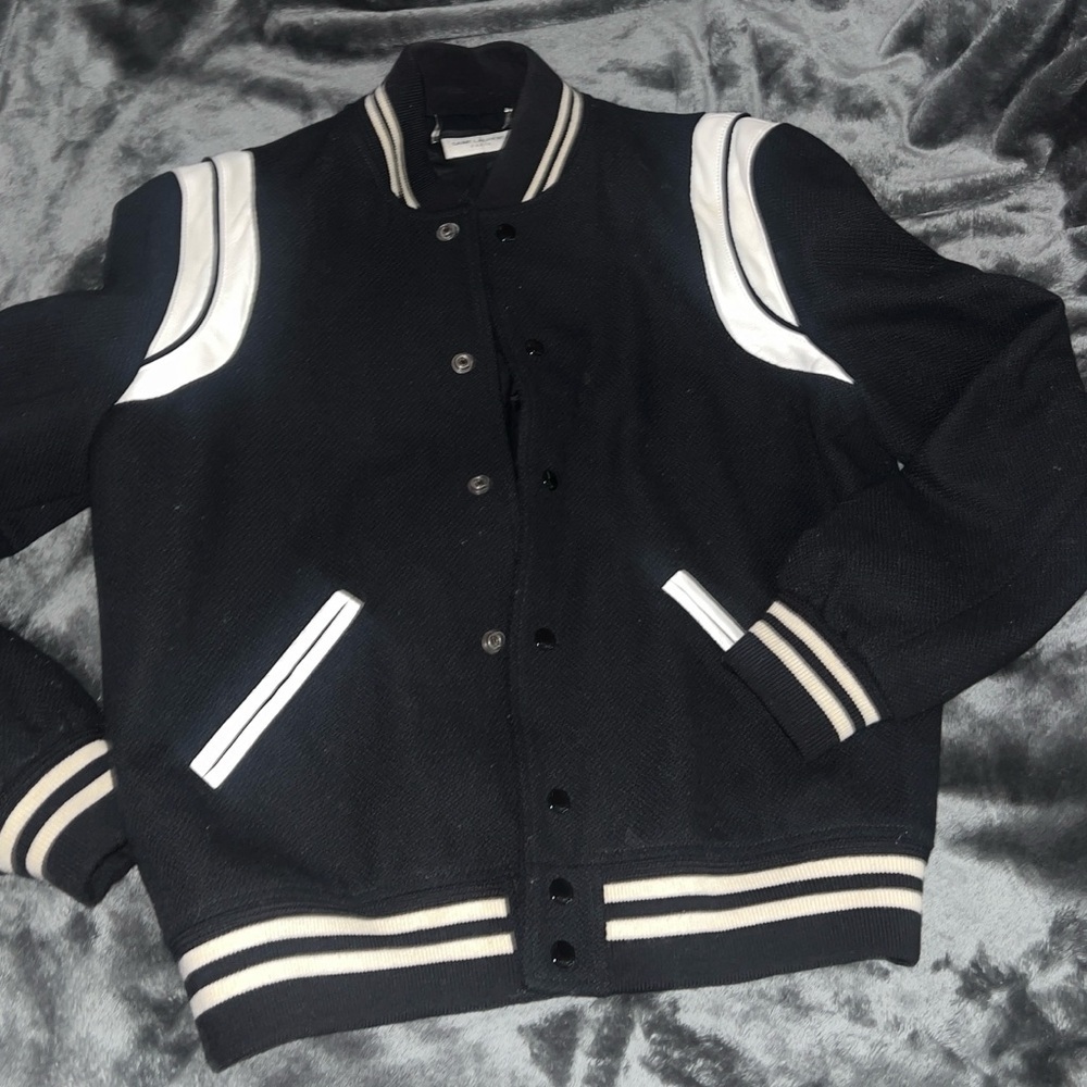 Saint Laurent teddy varsity jacket - Picture 3 of 8